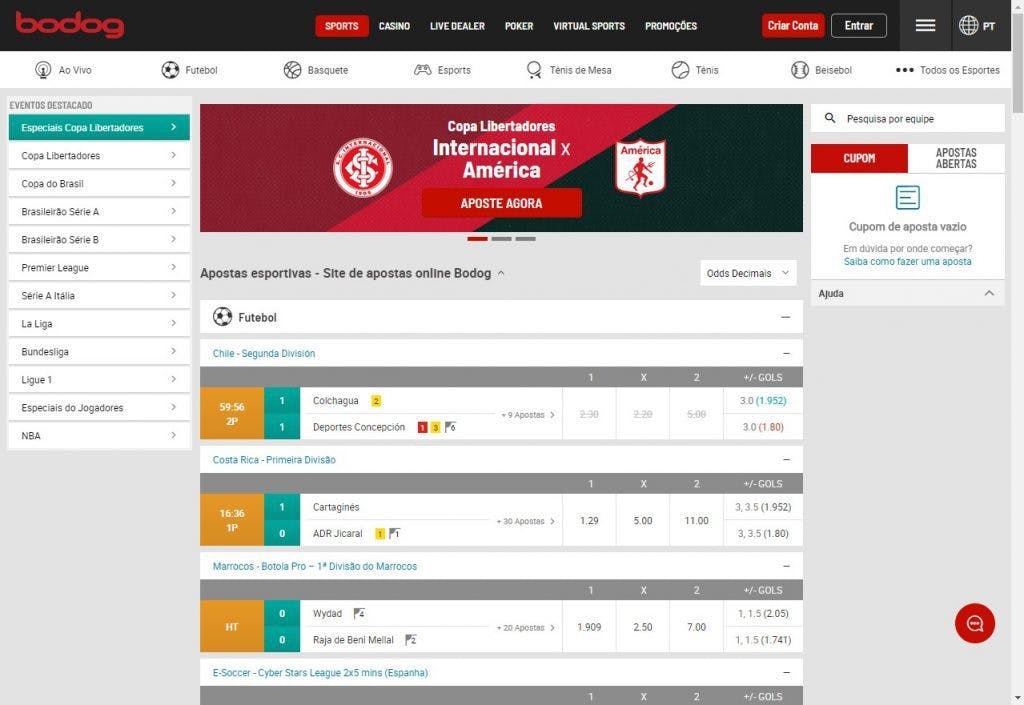 Casino betting